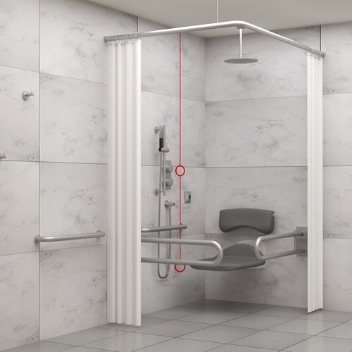 Douche en acier inoxydable - PRESTIGE DOC M - Dolphin Solutions Ltd - professionnelle / pour personnes à mobilité réduite