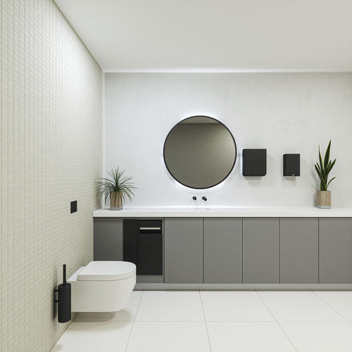 Salle de bain contemporaine - PRESTIGE SUPERLOO - Dolphin Solutions Ltd - en acier inoxydable / en Solid Surface / sur mesure