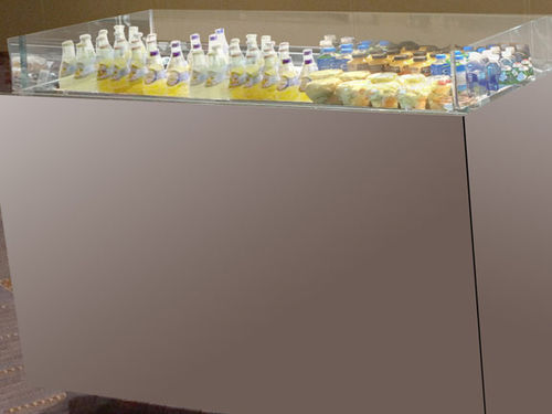 Vitrine réfrigérée îlot - GEM GRAB AND GO - Oscartek - pour commerce / en inox / sans porte