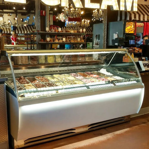 Vitrine réfrigérée comptoir - VENTURA - Oscartek - pour commerce / en inox / avec porte