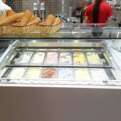 Vitrine réfrigérée comptoir - GEM R4 PRO GELATO - Oscartek - pour commerce / en inox / à portes coulissantes