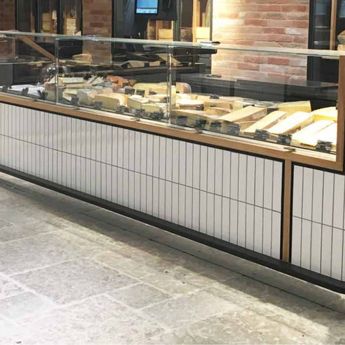 Vitrine réfrigérée comptoir - ROSA PRO CHEESE - Oscartek - pour commerce / en inox / à portes coulissantes