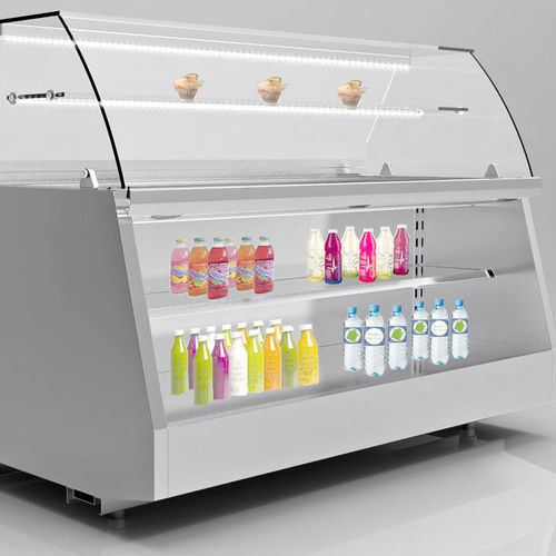 Vitrine réfrigérée comptoir - CLASSIC COMBI - Oscartek - pour commerce / en inox / avec porte