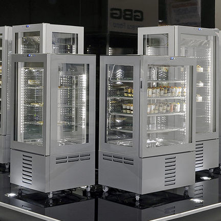 Vitrine réfrigérée armoire - VISION - Oscartek - pour commerce / en inox / avec porte