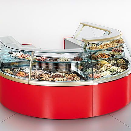 Vitrine réfrigérée comptoir - CLASSIC - Oscartek - pour commerce / en inox / avec porte