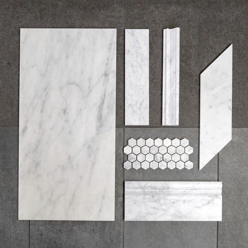 Carrelage en pierre naturelle - CARRARA - NEMO TILE - poli / d'intérieur / mural