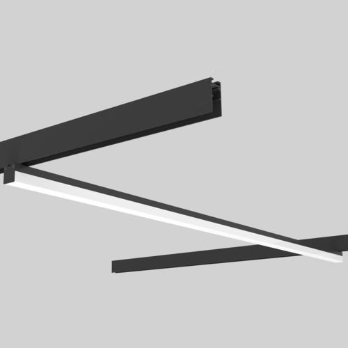 Éclairage sur rail à LED - 48 - Nexia - linéaire / en aluminium / en opale
