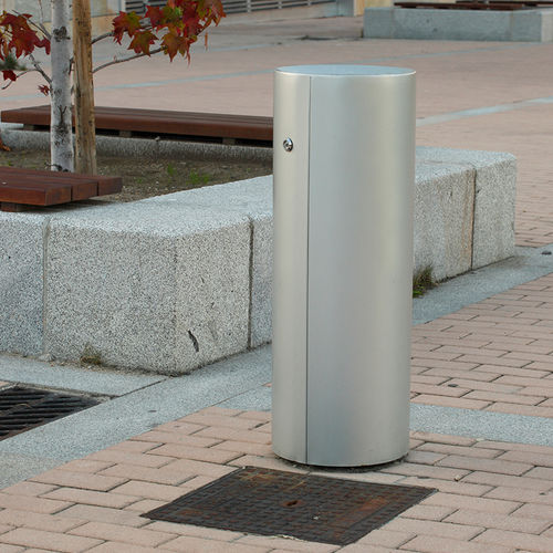 Poubelle publique - DISCRETION - Setga - en acier inoxydable / contemporaine / pour espace public