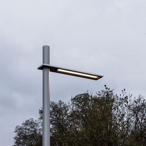 Lampadaire urbain - LINED II - Setga - contemporain / en aluminium anodisé / avec diffuseur en verre trempé