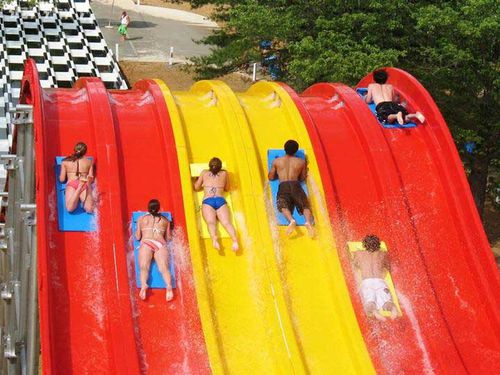 Toboggan droit - UPHILL - Arihant Industrial Corporation Limited - pour parc aquatique / multiple