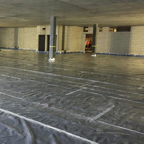 Isolant d'absorption acoustique - VIBRAX-MULTI 8/4 - Mageba - en polyuréthane / en rouleau / pour plancher