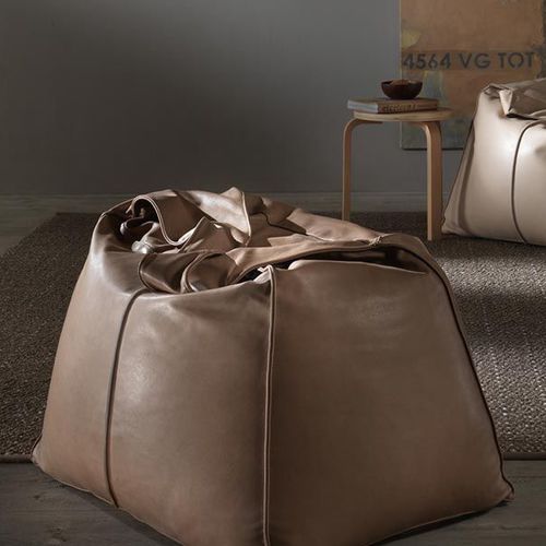 Fauteuil poire contemporain - Bag - My Home Collection - en tissu / en cuir / avec revêtement amovible