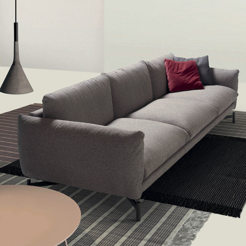 Canapé contemporain - Kom - My Home Collection - en tissu / avec accoudoirs / avec coussin amovible