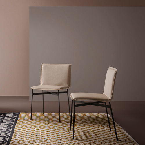 Chaise contemporaine - Zazu - My Home Collection - d'intérieur / en tissu / en cuir