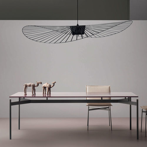 Table contemporaine - Dub - My Home Collection - en chêne / en MDF laqué / en verre trempé
