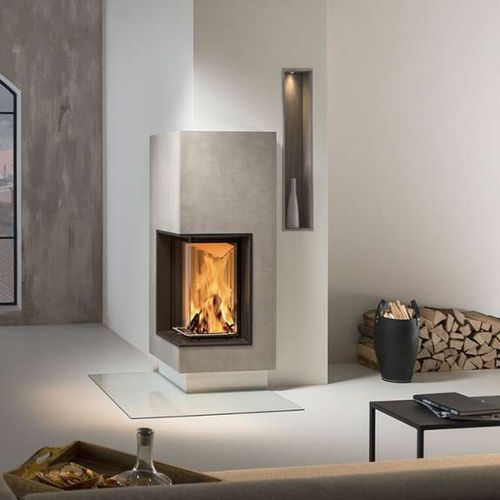 Poêle à bois - 2114 - Sommerhuber - d'angle / contemporain / en granit