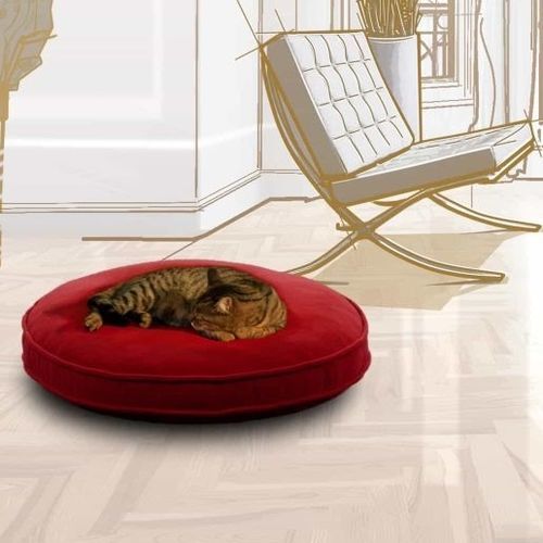 Coussin pour animaux domestiques (chien et chat) - UNI - pet.interiors - rond / uni / résidentiel