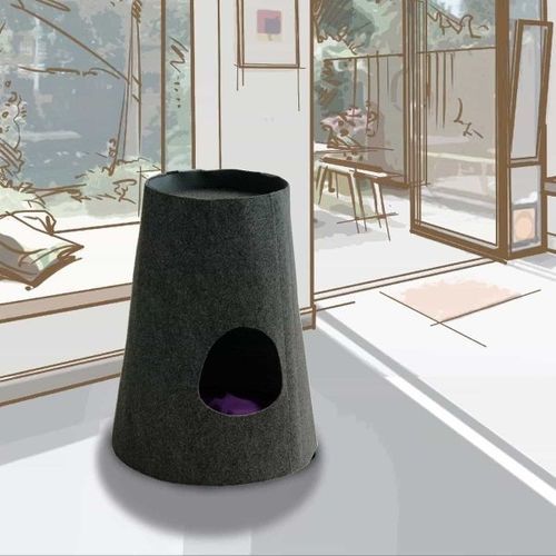 Niche pour chat en feutre - BOHO - pet.interiors - en polyester / en coton / en velours
