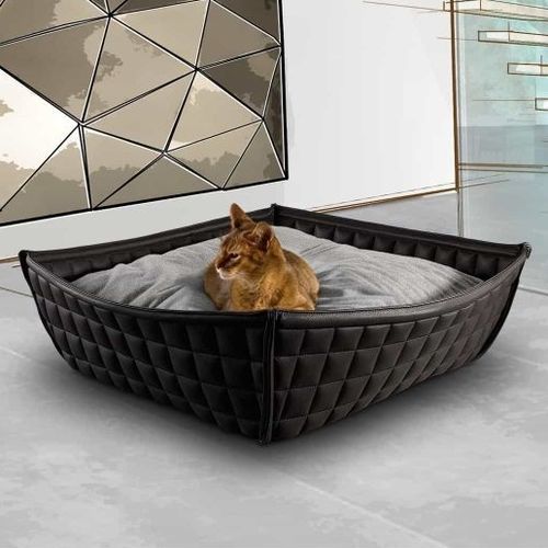 Panier pour chat en coton - BOWL Leder - pet.interiors - en velours / en feutre / en cuir