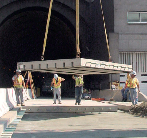 Dalle de plancher en béton armé - SUPER - The Fort Miller Co. - pour construction de pont