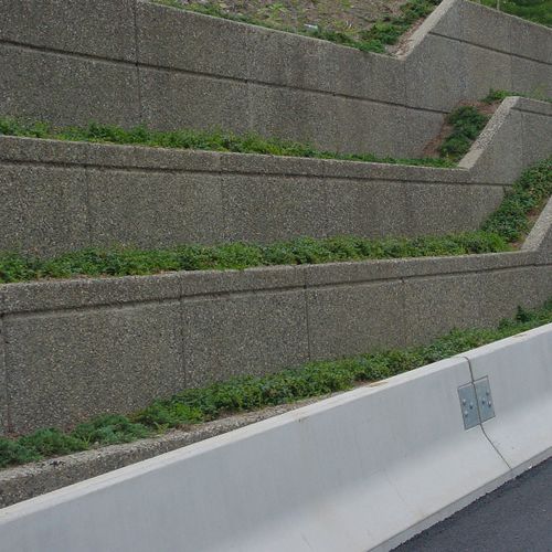 Mur de soutènement en béton armé - T-WALL® - The Fort Miller Co. - modulaire / préfabriqué / pour construction de pont