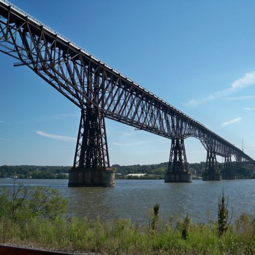 Pont en béton préfabriqué - HUDSON - The Fort Miller Co. - en acier corten / à treillis / piétonnièr