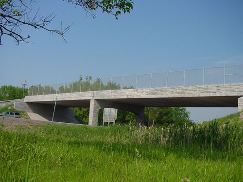 Pont en béton armé - FARMINGTON/HOOK - The Fort Miller Co. - en béton préfabriqué / à poutres / routier