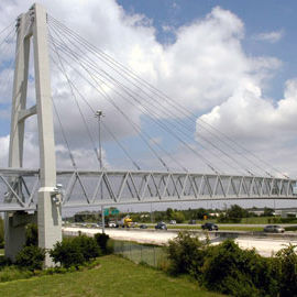 Pont en acier - Contech - à treillis / à hauban / piétonnièr