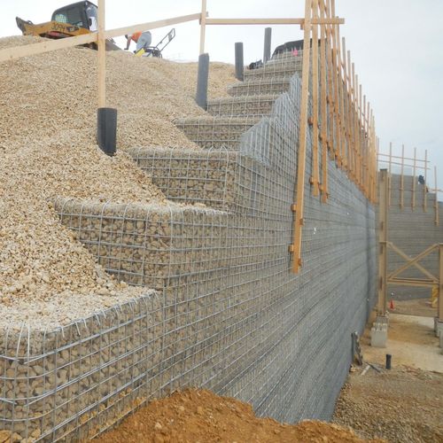 Maille métallique en acier galvanisé - VIST-A - Contech - pour le renforcement de sol / pour mur de soutènement / à maillage carré