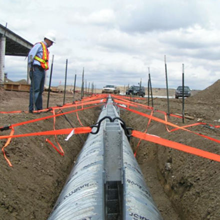Canalisation en acier galvanisé - SLOTTED - Contech - pour système de drainage