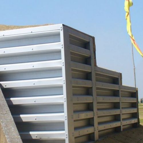 Mur de soutènement en acier - BIN - Contech - en éléments préfabriqués / pour construction de pont / pour chemin de fer