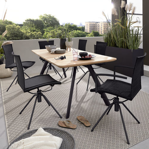 Chaise contemporaine - HELMOND  - Musterring - d'extérieur / en tissu / avec piètement en métal