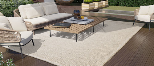 Tapis contemporain - Musterring - à motif / en tissu déperlant / rectangulaire