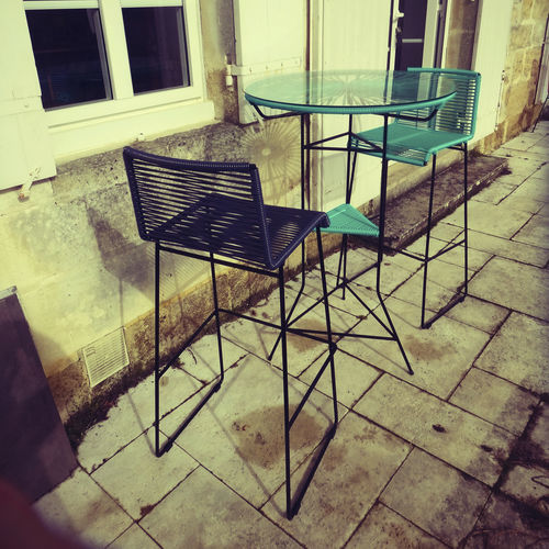 Chaise de bar contemporaine - Gran Cenote - BOQA - d'extérieur / d'intérieur / en lin