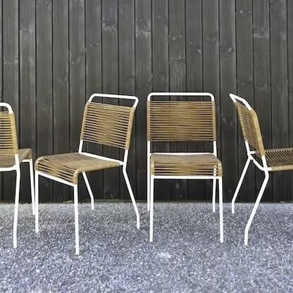Chaise de salle à manger contemporaine - Doline  - BOQA - d'extérieur / d'intérieur / en lin