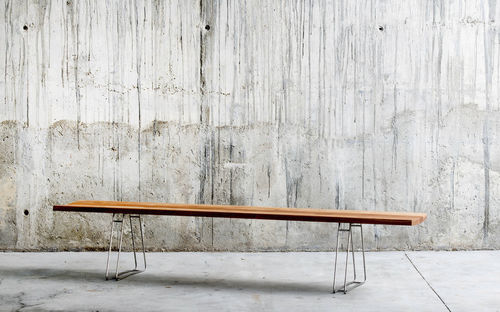 Banc contemporain - SES 2  - qowood - en chêne / en pin / en inox