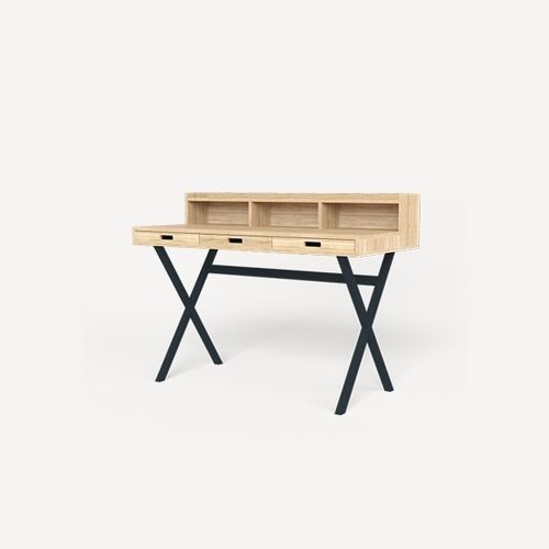 Meuble secrétaire contemporain - HYPPOLITE - Harto - en noyer / en chêne / en MDF
