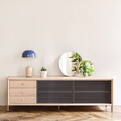 Buffet contemporain - GABIN  - Harto - en chêne / en noyer / en placage de bois