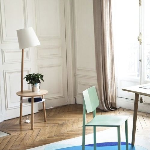 Table d'appoint contemporaine - JOSETTE - Harto - en hêtre / en métal / avec piètement en hêtre