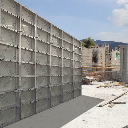 Panneau de coffrage en aluminium - P75 - Pilosio - alliage d'aluminium / en contreplaqué / pour fondation