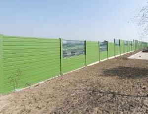 Mur anti-bruit avec panneau modulaire - BI-METALLIC - CIR ambiente - en laine de roche / en tôle d'acier / en aluminium