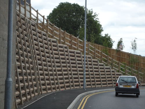 Mur de soutènement en béton - ANDACRIB - Phi Group - modulaire / préfabriqué