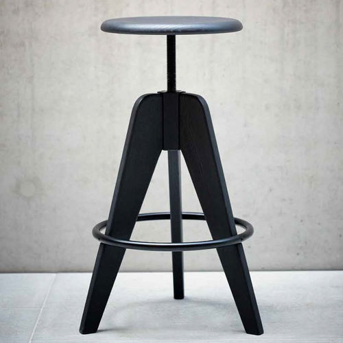Tabouret de bar contemporain - TOMMY - Jankurtzmöbel - en frêne / à hauteur réglable / de jardin