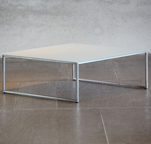 Table basse contemporaine - LUX - Jankurtzmöbel - en bois laqué / en placage de bois / en acier