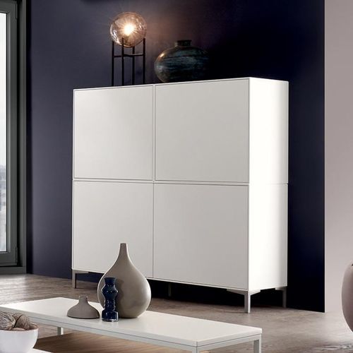 Buffet haut - EASY - NOW! By Hülsta - contemporain / en bois laqué / à portes battantes