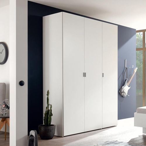 Armoire contemporaine - BASIC - NOW! By Hülsta - en bois laqué / à portes battantes / blanche