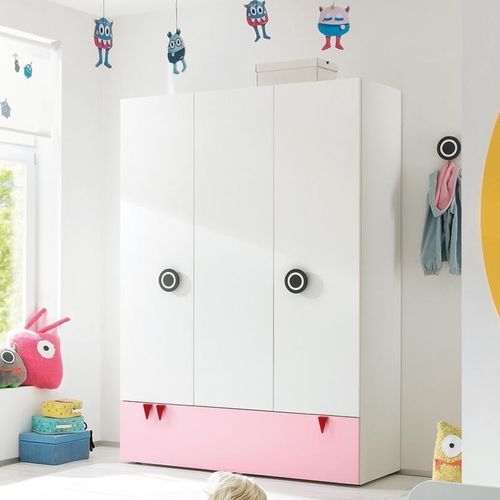 Armoire contemporaine - MINIMO - NOW! By Hülsta - en bois laqué / en chêne naturel / à portes battantes