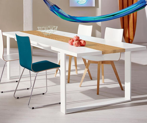 Table à manger contemporaine - ЕТ17 - NOW! By Hülsta - en chêne / en noyer / en bois laqué