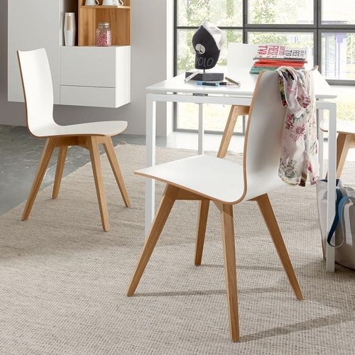 Chaise contemporaine - SPEISEN - NOW! By Hülsta - d'intérieur / en HPL / avec piètement en noyer