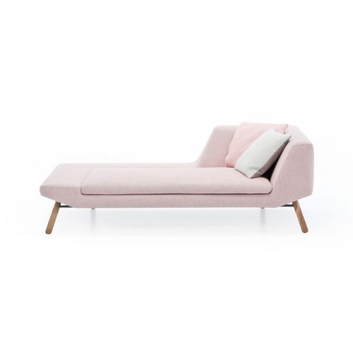 Méridienne contemporaine - COMBINE - prostoria - en tissu / en cuir
